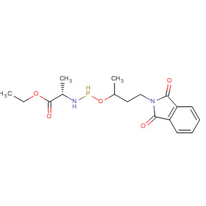 L-Alanine,N-[[2-(1,3-dihydro-1,3-dioxo-2H-isoindol-2-yl)ethyl]ethoxyphosphinyl]-,ethyl ester molecular structure