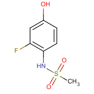 Methanesulfonamide, N-(2-fluoro-4-hydroxyphenyl)- molecular structure