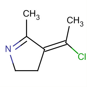 2H-Pyrrole, 4-(1-chloroethylidene)-3,4-dihydro-5-methyl-, (E)- molecular structure