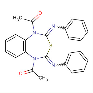 3,1,5-Benzothiadiazepine-2,4-diimine,1,5-diacetyl-1,5-dihydro-N,N'-diphenyl- molecular structure