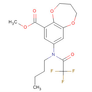 2H-1,5-Benzodioxepin-6-carboxylic acid,8-[butyl(trifluoroacetyl)amino]-3,4-dihydro-, methyl ester molecular structure