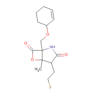 6-Oxa-2-azabicyclo[3.2.0]heptane-3,7-dione,1-(2-cyclohexen-1-ylhydroxymethyl)-4-(2-fluoroethyl)-5-methyl-