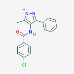 Benzamide, 4-chloro-N-(3-methyl-5-phenyl-1H-pyrazol-4-yl)-