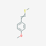 Benzene, 1-methoxy-4-[2-(methylthio)ethenyl]- molecular structure