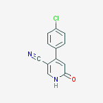 3-Pyridinecarbonitrile, 4-(4-chlorophenyl)-1,6-dihydro-6-oxo- molecular structure