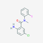 Benzamide, 2-amino-5-chloro-N-(2-iodophenyl)-N-methyl- molecular structure