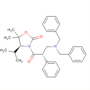 2-Oxazolidinone,3-[(2S)-3-[bis(phenylmethyl)amino]-1-oxo-2-phenylpropyl]-5,5-dimethyl-4-(1-methylethyl)-, (4S)-