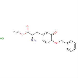 Tyrosine, b-oxo-O-(phenylmethyl)-, methyl ester, hydrochloride molecular structure