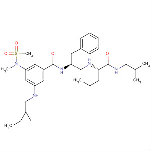 Benzamide,3-[[(2-methylcyclopropyl)methyl]amino]-5-[methyl(methylsulfonyl)amino]-N-[(1S)-1-[[[(1S)-1-[[(2-methylpropyl)amino]carbonyl]butyl]amino]methyl]-2-phenylethyl]-
