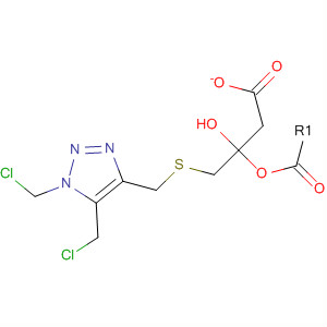 Ethanol, 2-[[[1,5-bis(chloromethyl)-1H-1,2,3-triazol-4-yl]methyl]thio]-,acetate (ester)