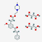 2-(4-METHYLPIPERAZIN-1-YL)ETHYL (E)-3-[2-METHOXY-5-[(E)-3-PHENYLPROP-2-ENOYL]PHENYL]PROP-2-ENOATE MALEATE