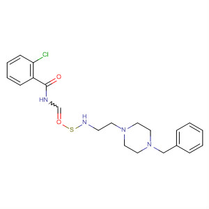 Benzamide,2-chloro-N-[[[2-[4-(phenylmethyl)-1-piperazinyl]ethyl]amino]thioxomethyl]-