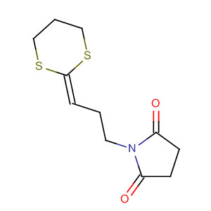 2,5-Pyrrolidinedione, 1-[3-(1,3-dithian-2-ylidene)propyl]- molecular structure