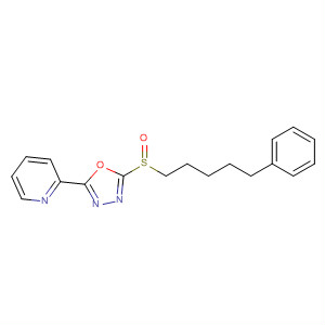 Pyridine, 2-[5-[(5-phenylpentyl)sulfinyl]-1,3,4-oxadiazol-2-yl]-