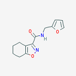 N-(furan-2-ylmethyl)-4,5,6,7-tetrahydrobenzo[d]isoxazole-3-carboxamide molecular structure