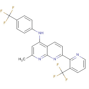 1,8-Naphthyridin-4-amine,2-methyl-N-[4-(trifluoromethyl)phenyl]-7-[3-(trifluoromethyl)-2-pyridinyl]-