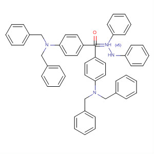 Methanone, bis[4-[bis(phenylmethyl)amino]phenyl]-, diphenylhydrazone molecular structure