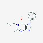 1-butan-2-yl-2-methyl-7-phenylpurin-6-one