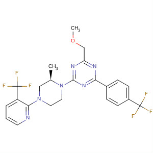 1,3,5-Triazine,2-(methoxymethyl)-4-[(2R)-2-methyl-4-[3-(trifluoromethyl)-2-pyridinyl]-1-piperazinyl]-6-[4-(trifluoromethyl)phenyl]-