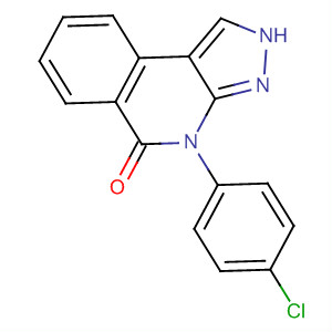 5H-Pyrazolo[3,4-c]isoquinolin-5-one, 4-(4-chlorophenyl)-2,4-dihydro- molecular structure