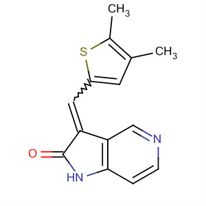 2H-Pyrrolo[3,2-c]pyridin-2-one,3-[(4,5-dimethyl-2-thienyl)methylene]-1,3-dihydro- molecular structure