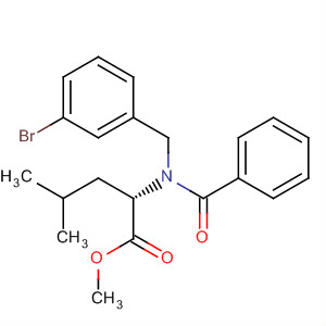 L-Leucine, N-benzoyl-N-[(3-bromophenyl)methyl]-, methyl ester