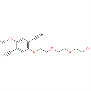 Ethanol, 2-[2-[2-(2,5-diethynyl-4-methoxyphenoxy)ethoxy]ethoxy]- molecular structure