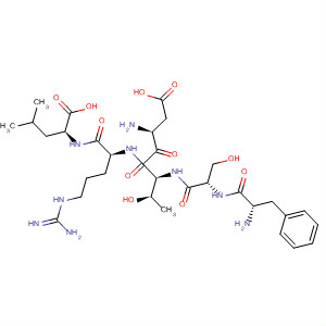 L-Leucine, L-phenylalanyl-L-seryl-L-a-aspartyl-L-threonyl-L-arginyl- molecular structure