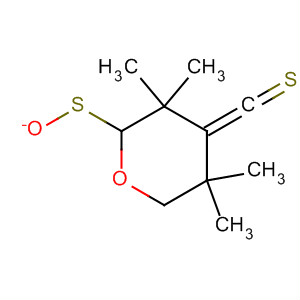 Methanethione,(tetrahydro-3,3,5,5-tetramethyl-1-oxido-4H-thiopyran-4-ylidene)- molecular structure