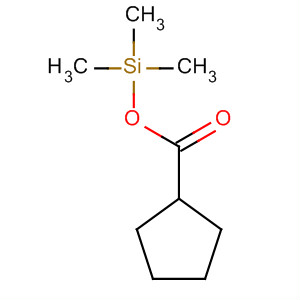 Cyclopentanecarboxylic acid, trimethylsilyl ester molecular structure