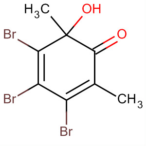 2,4-Cyclohexadien-1-one, 3,4,5-tribromo-6-hydroxy-2,6-dimethyl- molecular structure
