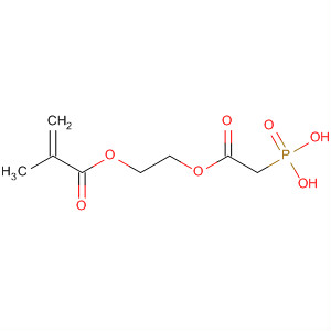 2-Propenoic acid, 2-methyl-, 2-[(phosphonoacetyl)oxy]ethyl ester molecular structure