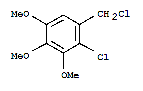 2-CHLORO-1-(CHLOROMETHYL)-3,4,5-TRIMETHOXYBENZENE molecular structure