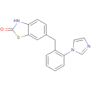 2(3H)-Benzothiazolone, 6-(1H-imidazol-1-ylphenylmethyl)- molecular structure