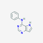 5H-Pyrrolo(3,2-d)pyrimidin-4-amine, N-phenyl- molecular structure