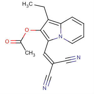 Propanedinitrile, [[2-(acetyloxy)-1-ethyl-3-indolizinyl]methylene]-