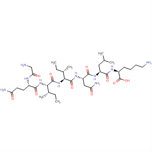 L-Lysine, glycyl-L-glutaminyl-L-isoleucyl-L-isoleucyl-L-asparaginyl-L-leucyl- molecular structure