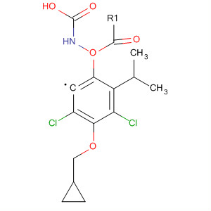 Carbamic acid, [3,5-dichloro-4-(cyclopropylmethoxy)phenyl]-,1-methylethyl ester molecular structure