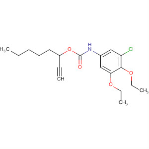 Carbamic acid, (3-chloro-4,5-diethoxyphenyl)-, 1-ethynylhexyl ester