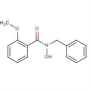 Benzamide, N-hydroxy-2-methoxy-N-(phenylmethyl)- molecular structure
