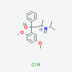 2,5-DIMETHOXY-A-(2-ISOPROPYLAMINOPROPYL)BENZHYDROL HCL molecular structure