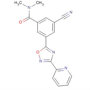 Benzamide,3-cyano-N,N-dimethyl-5-[3-(2-pyridinyl)-1,2,4-oxadiazol-5-yl]-