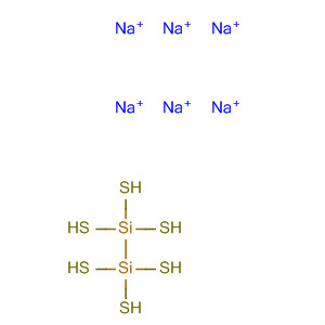 Disilanehexathiol, hexasodium salt molecular structure