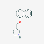 3-[(1-Naphthyloxy)methyl]pyrrolidine molecular structure