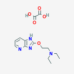 5,N-Diethyl-2-(1H-imidazo(4,5-b)pyridin-2-yloxy)ethanamine ethanedioat e (1:1) molecular structure