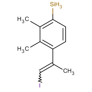 Silane, (2-iodo-1-methylethenyl)dimethylphenyl-, (Z)- molecular structure
