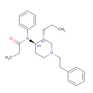 Propanamide,N-phenyl-N-[(3R,4R)-1-(2-phenylethyl)-3-propyl-4-piperidinyl]-, rel- molecular structure