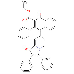 2-Naphthalenecarboxylic acid,1,4-dihydro-1-oxo-4-(1-oxo-2,3-diphenyl-7(1H)-indolizinylidene)-3-phenyl-, ethyl ester