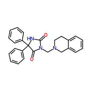 3-(3,4-dihydroisoquinolin-2(1H)-ylmethyl)-5,5-diphenylimidazolidine-2,4-dione
