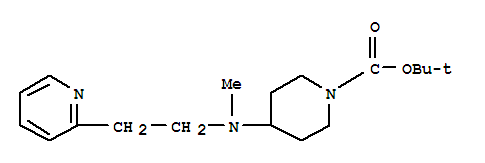 1-BOC-4-[METHYL-(2-PYRIDIN-2-YL-ETHYL)-AMINO]-PIPERIDINE molecular structure